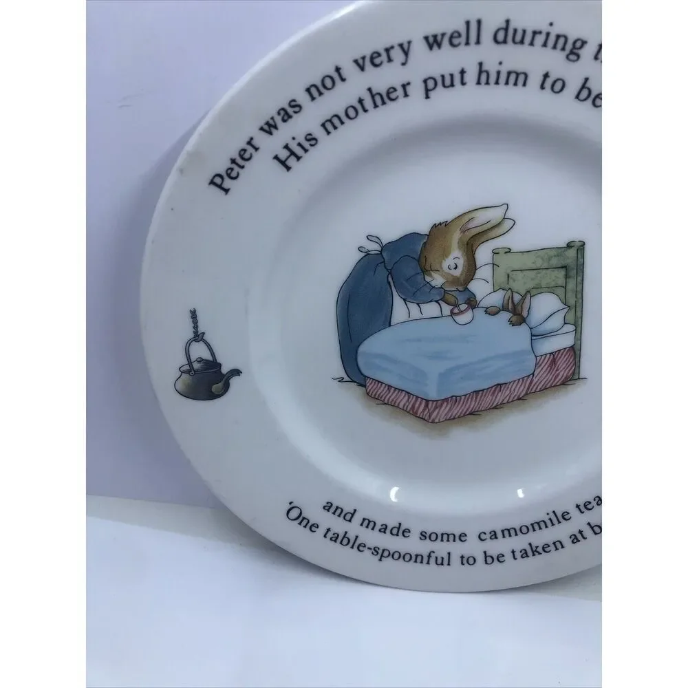 Peter Rabbit Nursery Plate by Wedgwood Plate 7”  - Beatrix Potter